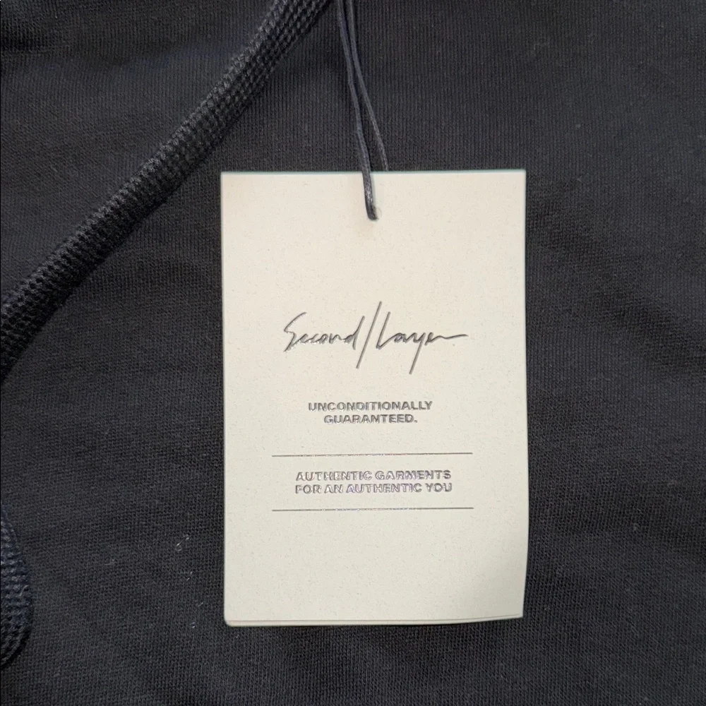 Second Layer Black Hoodie for Men - Picture 3 of 5